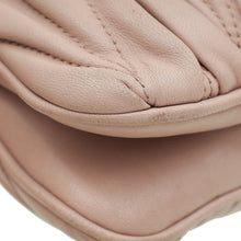Miu Miu Nude Double Zip Matelassé Crossbody Bag