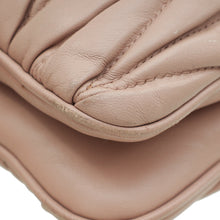 Miu Miu Nude Double Zip Matelassé Crossbody Bag