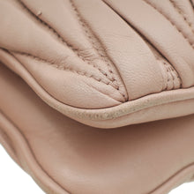 Miu Miu Nude Double Zip Matelassé Crossbody Bag