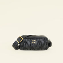 Miu Miu Black Matelasse Nappa Shoulder Bag
