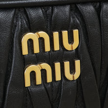 Miu Miu Black Matelasse Nappa Shoulder Bag