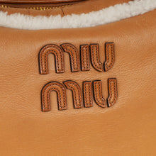 Miu Miu Bicolor Beau Shearling Top-Handle Bag