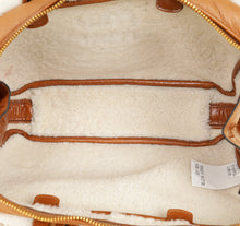 Miu Miu Bicolor Beau Shearling Top-Handle Bag