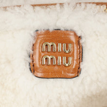 Miu Miu Bicolor Beau Shearling Top-Handle Bag