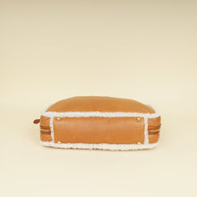 Miu Miu Bicolor Beau Shearling Top-Handle Bag