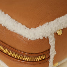 Miu Miu Bicolor Beau Shearling Top-Handle Bag