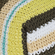 Miu Miu Multicolor Woven Raffia Large Tote Bag