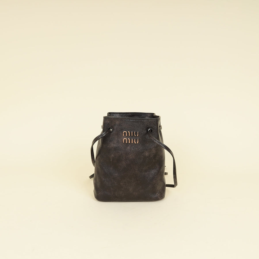 Miu Miu Bicolor Aviator Bucket Bag