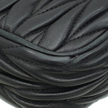 Miu Miu Black Nappa Matelasse Double Zip Crossbody Bag