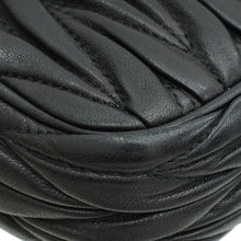 Miu Miu Black Nappa Matelasse Double Zip Crossbody Bag