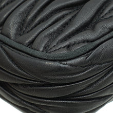Miu Miu Black Nappa Matelasse Double Zip Crossbody Bag