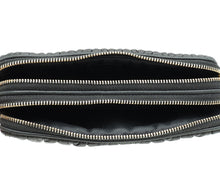 Miu Miu Black Nappa Matelasse Double Zip Crossbody Bag