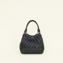 Miu Miu Black Matelasse Tote Bag