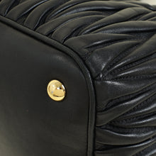 Miu Miu Black Matelasse Tote Bag