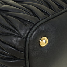 Miu Miu Black Matelasse Tote Bag