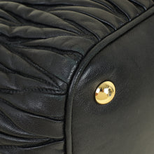 Miu Miu Black Matelasse Tote Bag