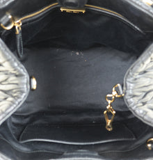 Miu Miu Black Matelasse Tote Bag