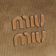 Miu Miu Brown Beau Corduroy Top Handle Bag