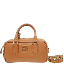 Miu Miu Cognac Arcadie Soft Padded Bag