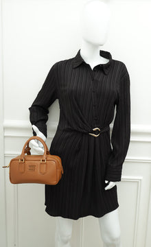 Miu Miu Cognac Arcadie Soft Padded Bag