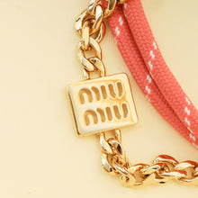 Miu Miu Bicolor, Cord and Metal Trick Keyring