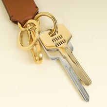 Miu Miu Cognac Buckle Keyring