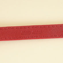 Miu Miu Red Heart Charm Ostrich Wrap Bracelet