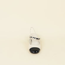 Miu Miu Bicolor Chain Pearl Slingback Pumps 39.5