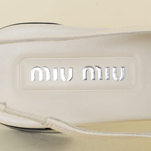 Miu Miu Bicolor Chain Pearl Slingback Pumps 39.5