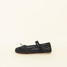 Miu Miu Black Woven Ballerina Flat 40