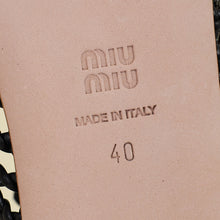 Miu Miu Black Woven Ballerina Flat 40