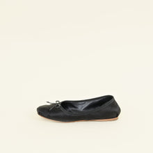 Miu Miu Black Satin Ballerinas 37.5