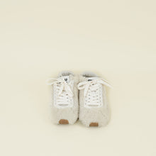 Miu Miu Bicolor Plume Shearling Sneakers 38.5