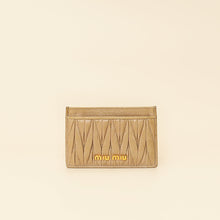 Miu Miu Cammeo Beige Matelassé Card Holder