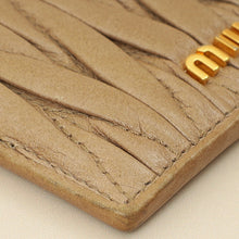 Miu Miu Cammeo Beige Matelassé Card Holder