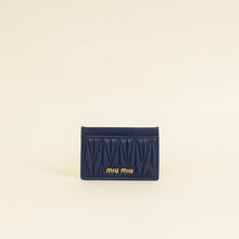 Miu Miu Navy Matelassé Card Holder