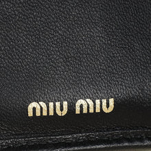 Miu Miu Black Small Matelassé Wallet