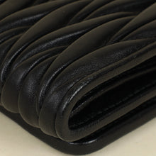 Miu Miu Black Small Matelassé Wallet