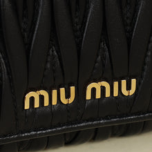 Miu Miu Black Small Matelassé Wallet