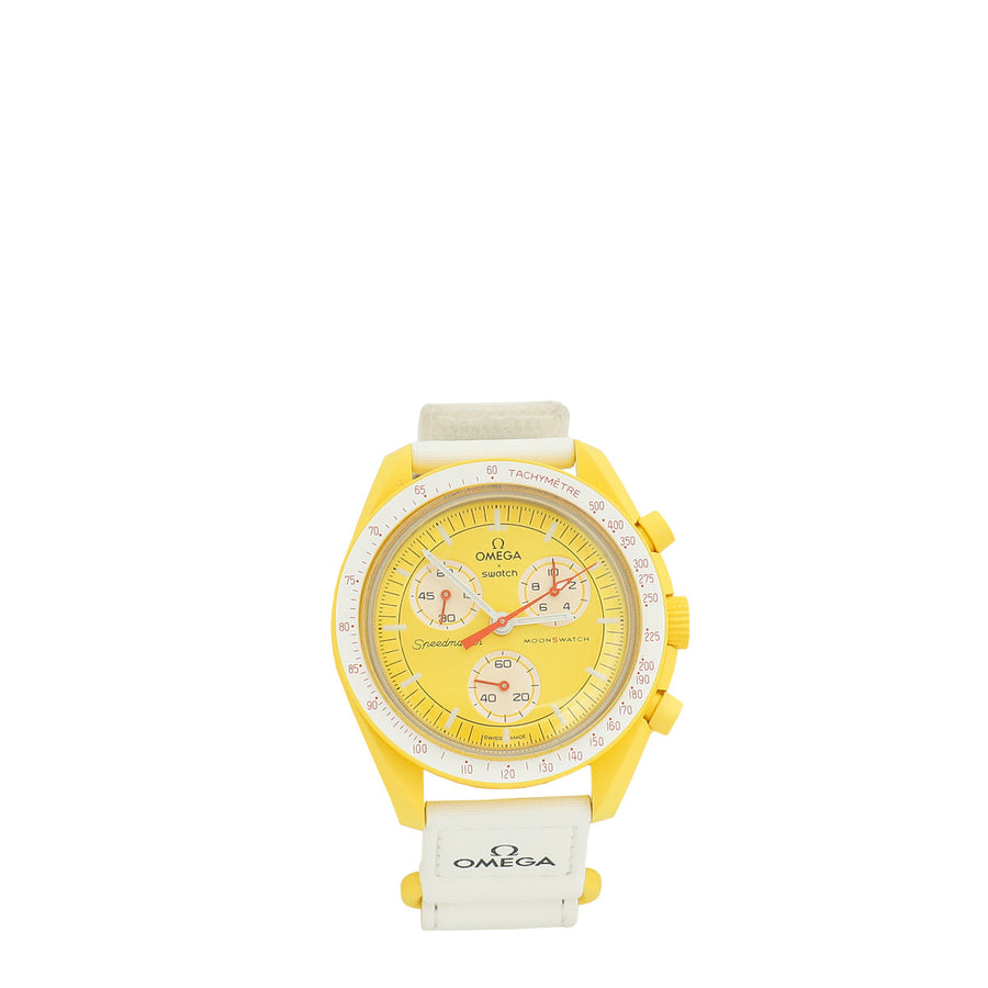 Omega Bicolor X Swatch Speedmaster Moonswatch Mission To The Sun 41mm Quartz Watch