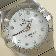 Omega Stainless Steel Diamond MOP Constellation 27mm Quartz Movement Watch