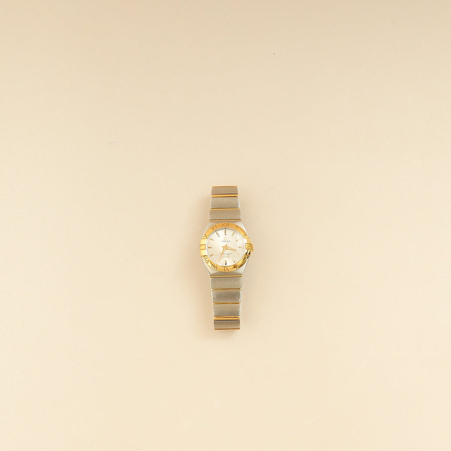 Omega Stainless Steel Yellow Gold Constellation 27mm Watch