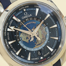 Omega Stainless Steel Worldtimer Seamaster Aqua Terra 150M Self Winding 43mm Watch
