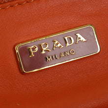 Prada Orange East-West Frame Clutch