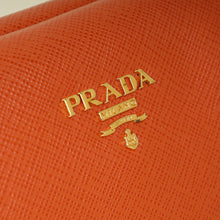 Prada Orange East-West Frame Clutch