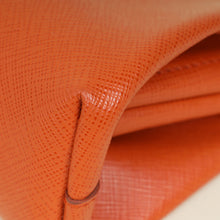 Prada Orange East-West Frame Clutch