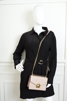 Prada Beige Pushlock Flap Chain Shoulder Bag
