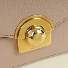 Prada Beige Pushlock Flap Chain Shoulder Bag