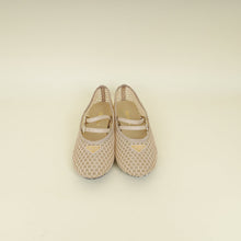 Prada Beige Logo Mesh Fabric Ballerinas 38