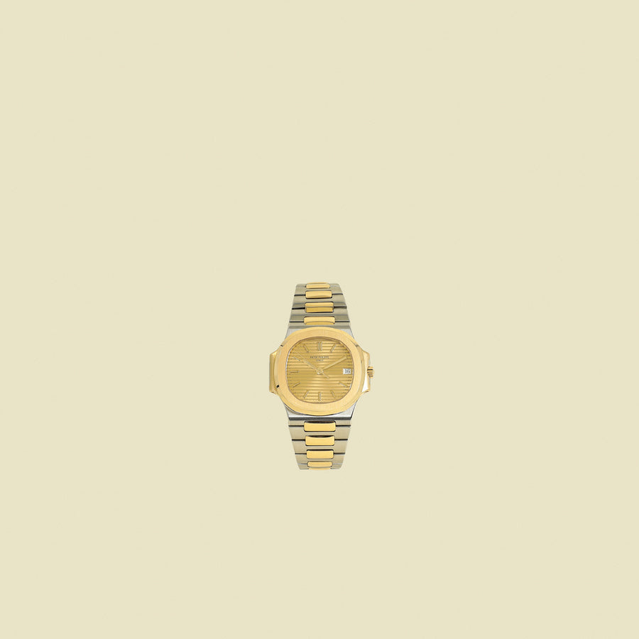 Patek Stainless Steel and Yellow Gold Philippe Nautilus Automatic 36mm Watch